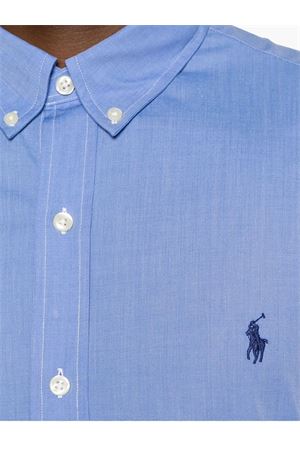 Light blue stretch-cotton shirt RALPH LAUREN | 710928254003BLUE